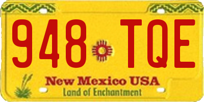 NM license plate 948TQE