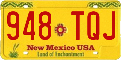 NM license plate 948TQJ