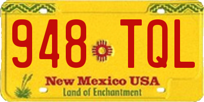 NM license plate 948TQL