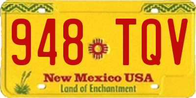 NM license plate 948TQV