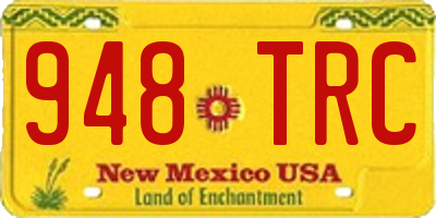 NM license plate 948TRC