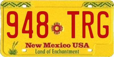 NM license plate 948TRG