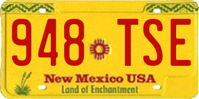 NM license plate 948TSE