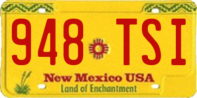 NM license plate 948TSI