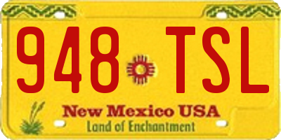NM license plate 948TSL