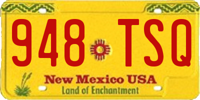 NM license plate 948TSQ