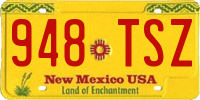 NM license plate 948TSZ