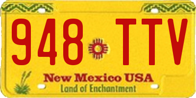 NM license plate 948TTV