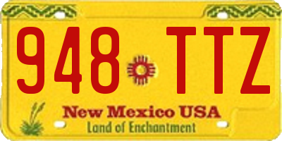 NM license plate 948TTZ