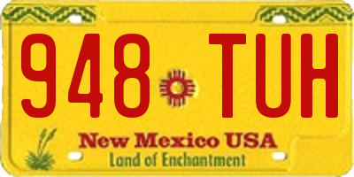 NM license plate 948TUH