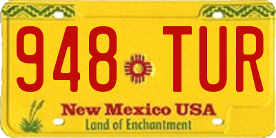 NM license plate 948TUR