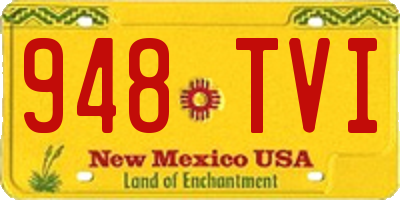 NM license plate 948TVI