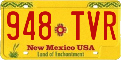 NM license plate 948TVR