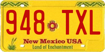 NM license plate 948TXL