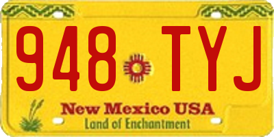 NM license plate 948TYJ