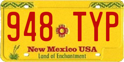 NM license plate 948TYP