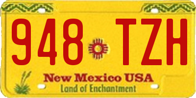 NM license plate 948TZH
