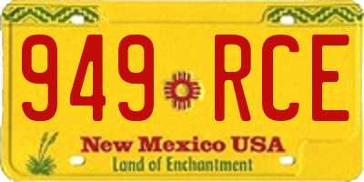 NM license plate 949RCE