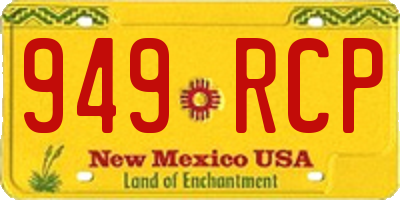NM license plate 949RCP