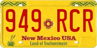 NM license plate 949RCR