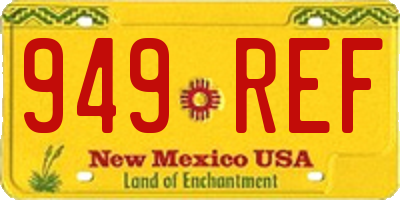 NM license plate 949REF