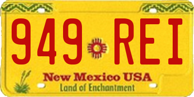 NM license plate 949REI