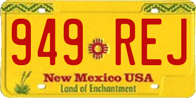NM license plate 949REJ