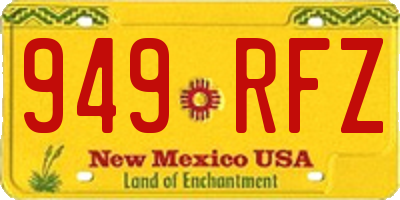 NM license plate 949RFZ