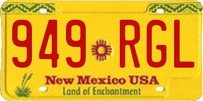 NM license plate 949RGL