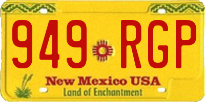 NM license plate 949RGP