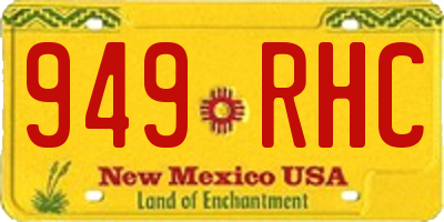 NM license plate 949RHC