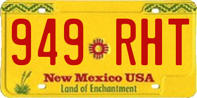 NM license plate 949RHT