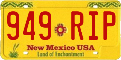 NM license plate 949RIP