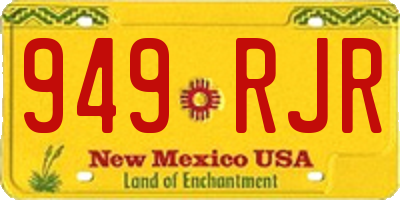 NM license plate 949RJR