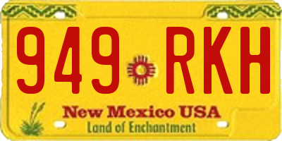 NM license plate 949RKH