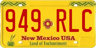 NM license plate 949RLC