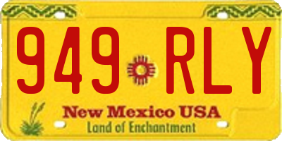 NM license plate 949RLY