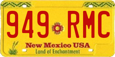 NM license plate 949RMC