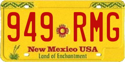 NM license plate 949RMG