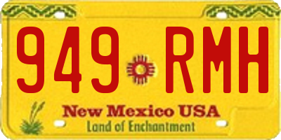 NM license plate 949RMH