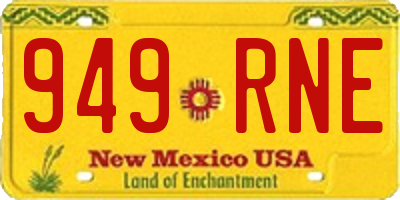 NM license plate 949RNE