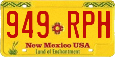 NM license plate 949RPH