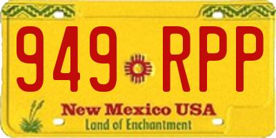 NM license plate 949RPP