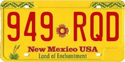 NM license plate 949RQD