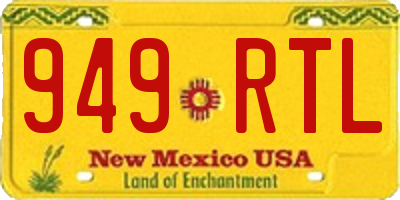 NM license plate 949RTL