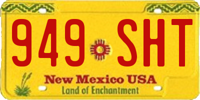 NM license plate 949SHT
