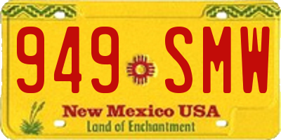 NM license plate 949SMW