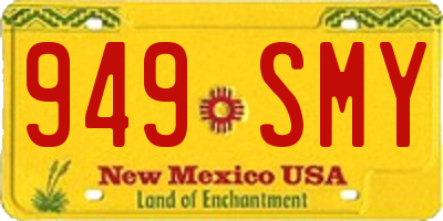 NM license plate 949SMY