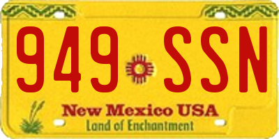 NM license plate 949SSN