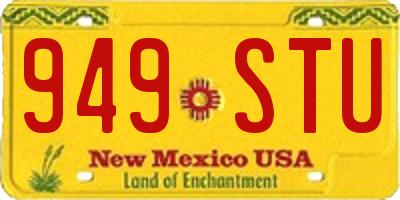 NM license plate 949STU